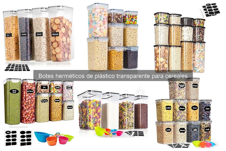Dónde comprar botes herméticos de plástico para cereales