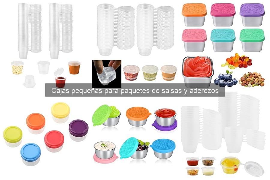 Dónde comprar cajas pequeñas para salsas y aderezos online