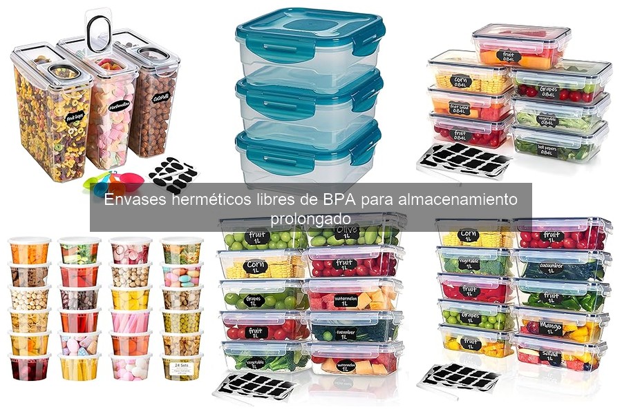 Dónde comprar envases herméticos libres de BPA para alimentos