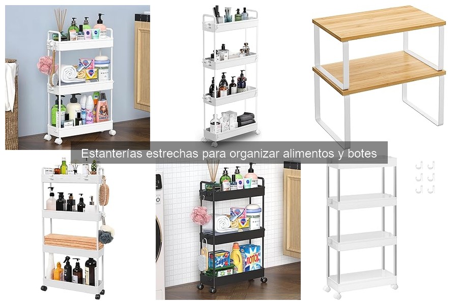 Dónde comprar estanterías estrechas para organizar alimentos