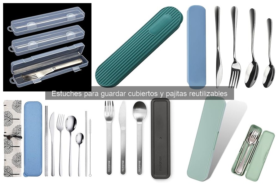 Dónde comprar estuches para cubiertos y pajitas reutilizables
