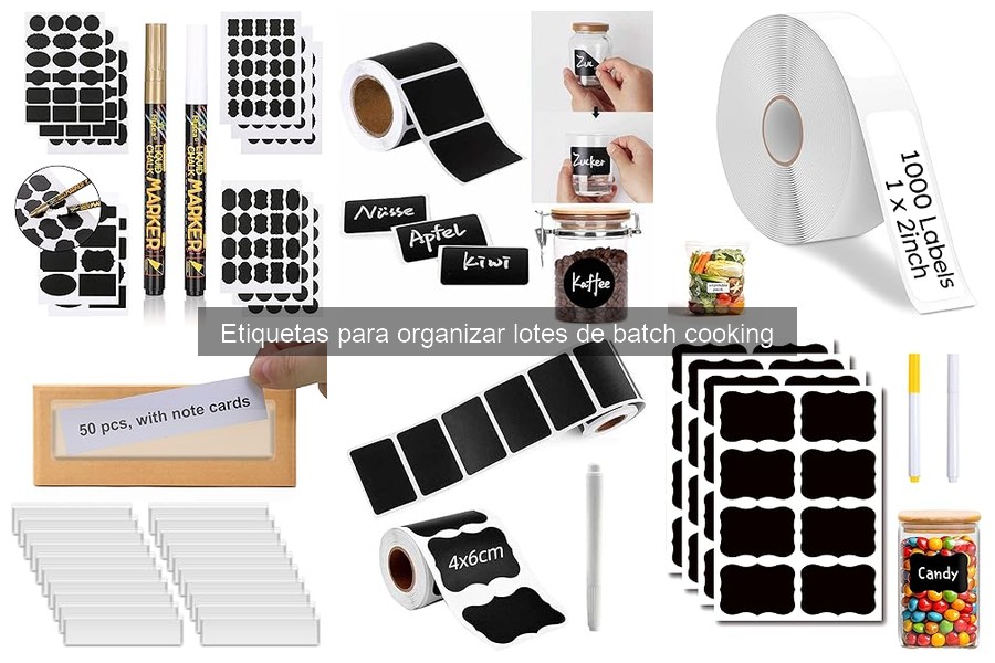 Dónde comprar etiquetas para batch cooking a buen precio