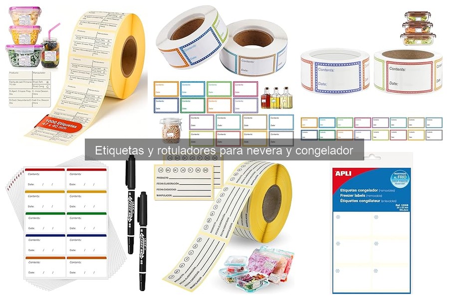Dónde comprar etiquetas y rotuladores para la nevera