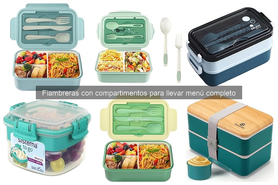 Dónde comprar fiambreras con compartimentos y precios