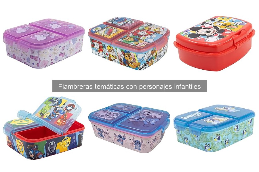 Dónde comprar fiambreras temáticas infantiles fácilmente