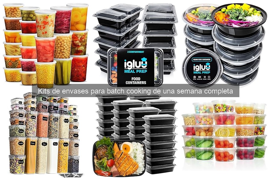 Dónde comprar kits de envases para batch cooking online