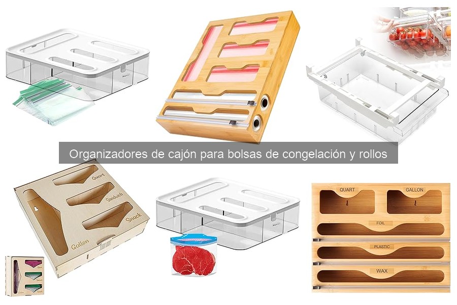 Dónde comprar organizadores de cajón para bolsas de congelación