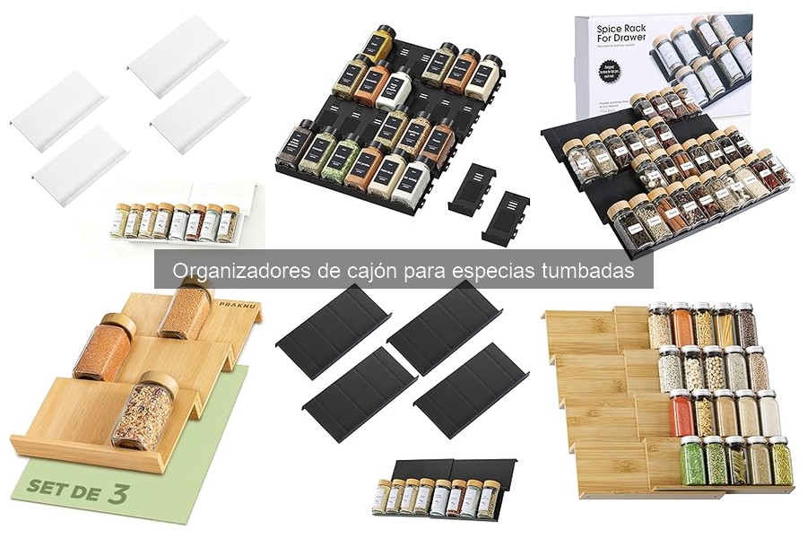 Dónde comprar organizadores de cajón para especias tumbadas