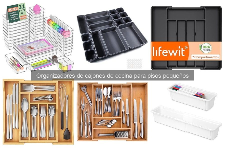 Dónde comprar organizadores de cajones de cocina para pisos pequeños