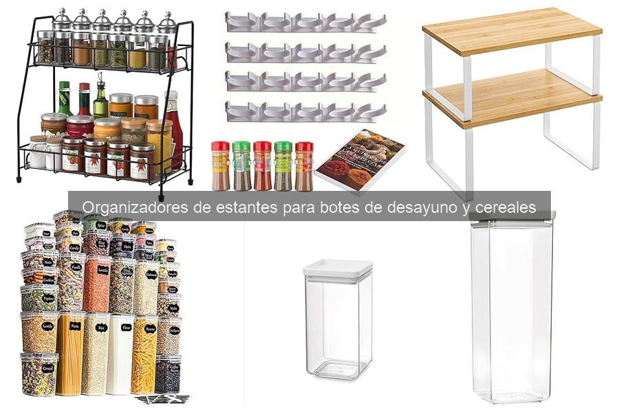 Dónde comprar organizadores de estantes para botes de desayuno