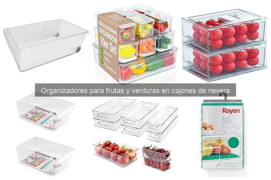 Dónde comprar organizadores para frutas y verduras en nevera