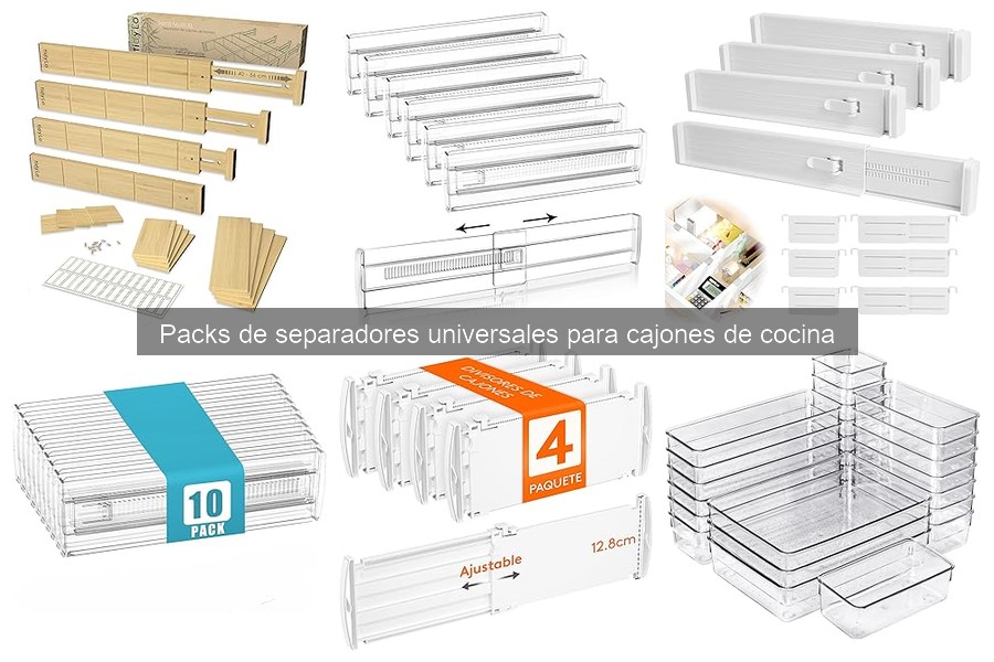 Dónde comprar separadores universales para cajones de cocina