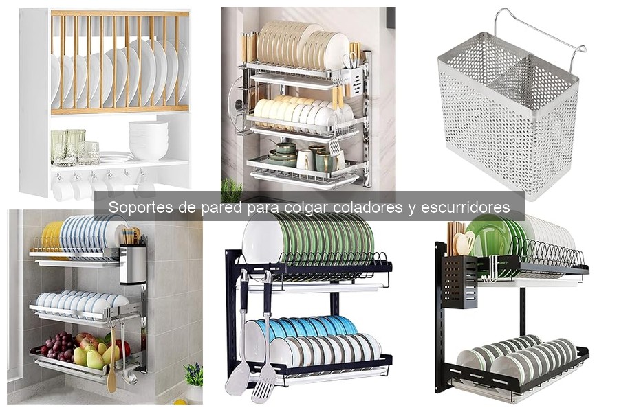 Dónde comprar soportes de pared para coladores y escurridores