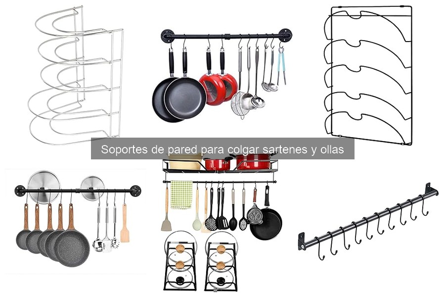 Dónde comprar soportes de pared para sartenes y ollas baratos