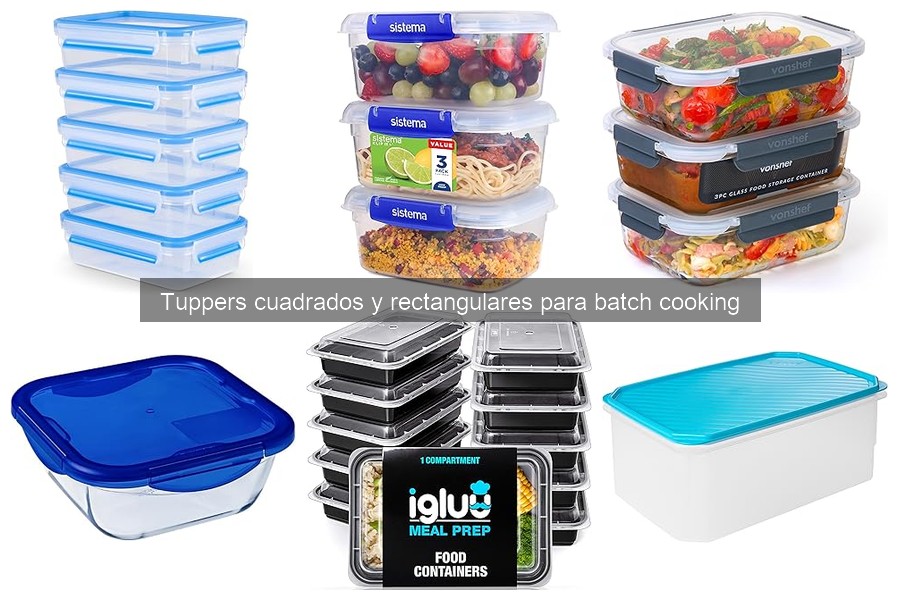 Dónde comprar tuppers cuadrados y rectangulares baratos
