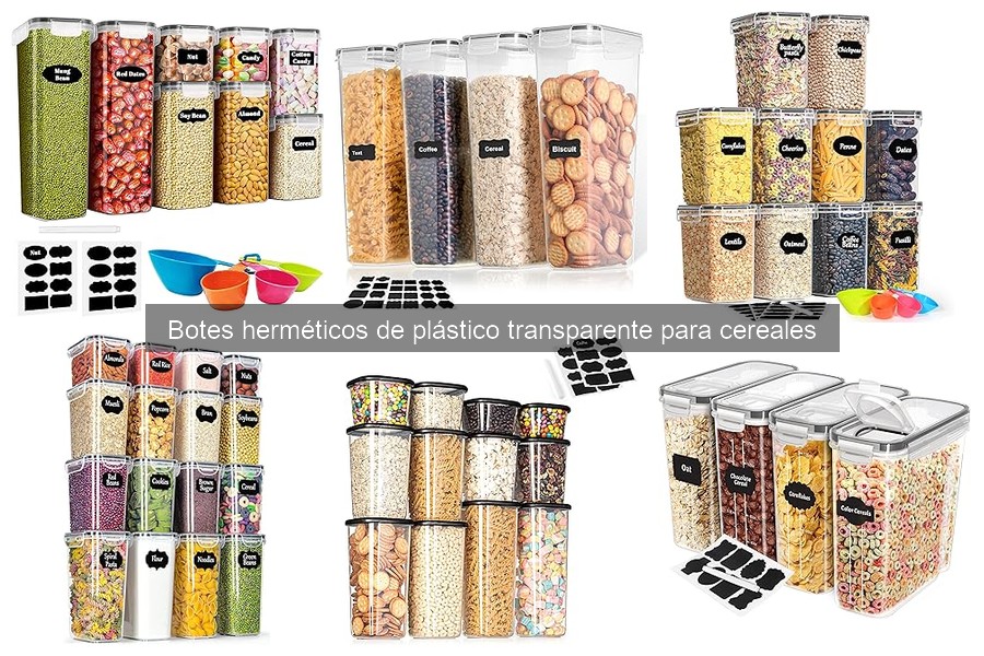 Durabilidad de Botes Herméticos de Plástico para Cereales