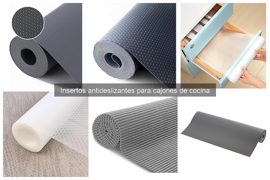 Efectividad de los insertos antideslizantes para cajones de cocina