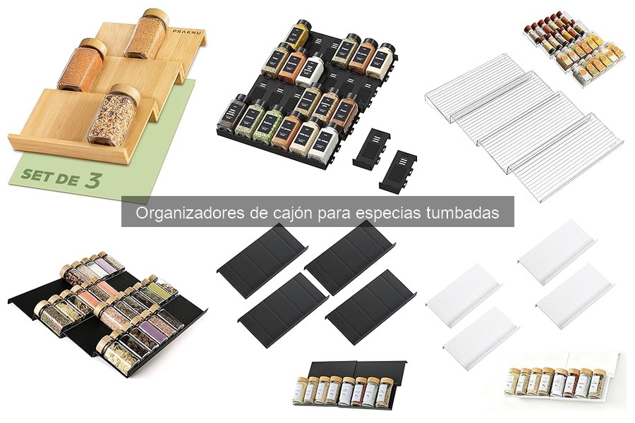 Efectividad de los Organizadores de Cajón para Especias Tumbadas