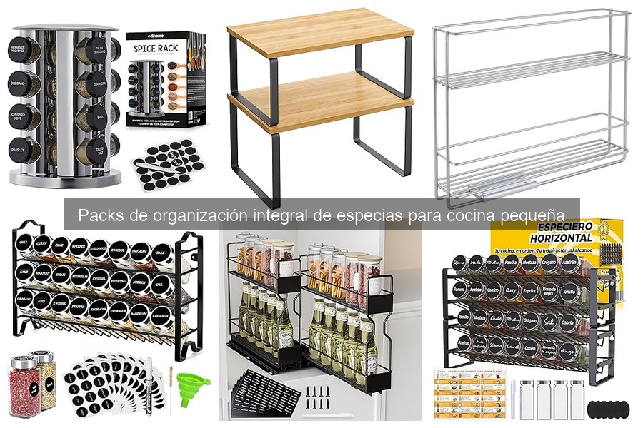 Elige el Tamaño Perfecto de Pack para Especias en Cocinas Pequeñas