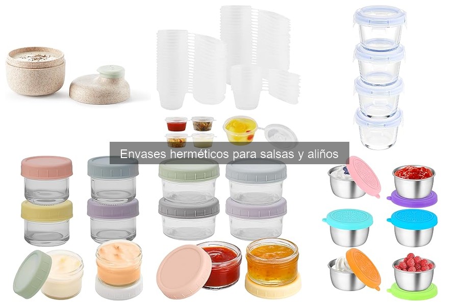 Envases herméticos para salsas y aliños: ¿Qué son y cómo usarlos?