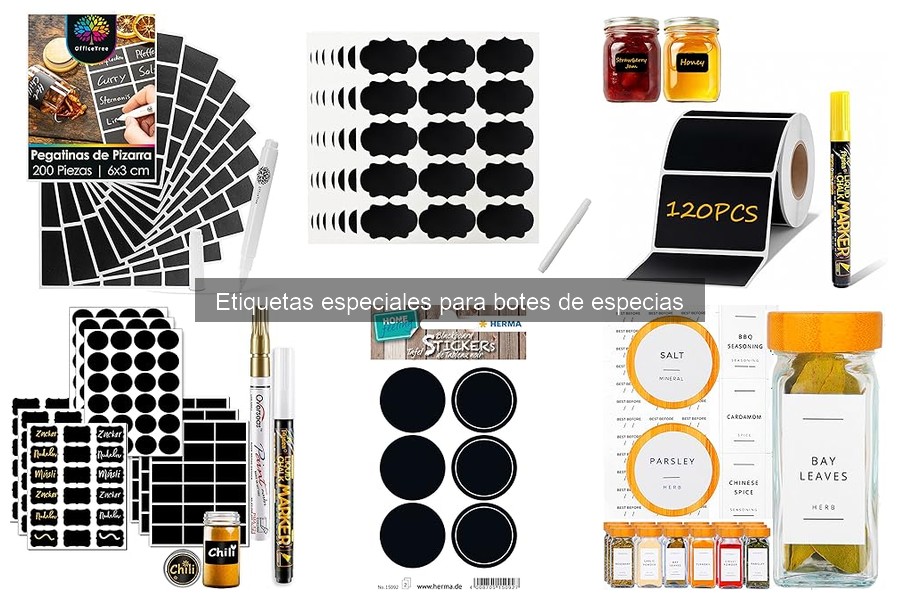 Errores comunes al etiquetar botes de especias en tu cocina