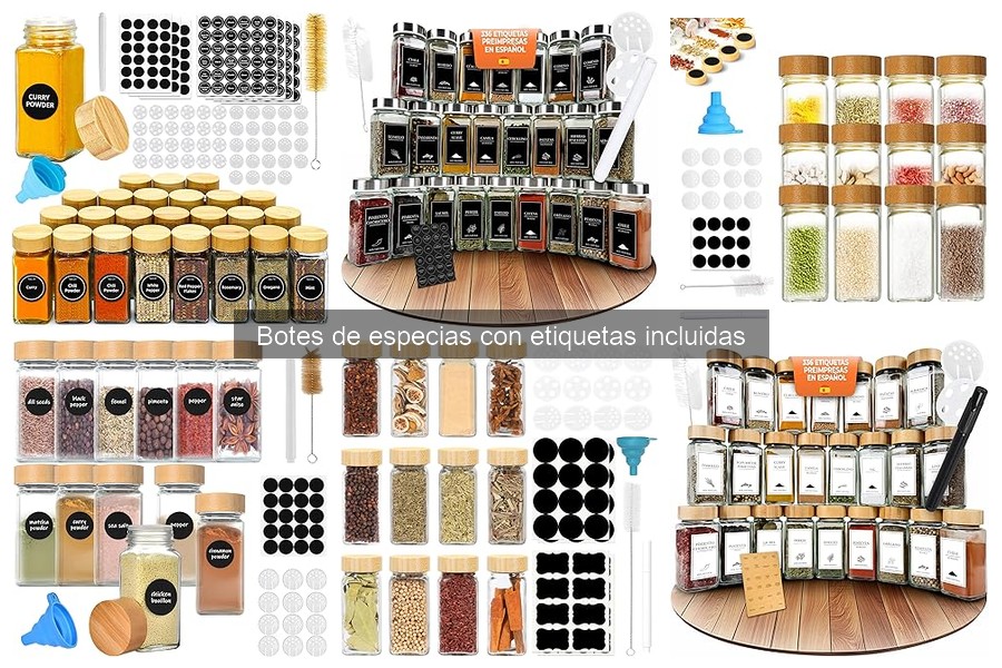 Errores comunes al usar botes de especias con etiquetas