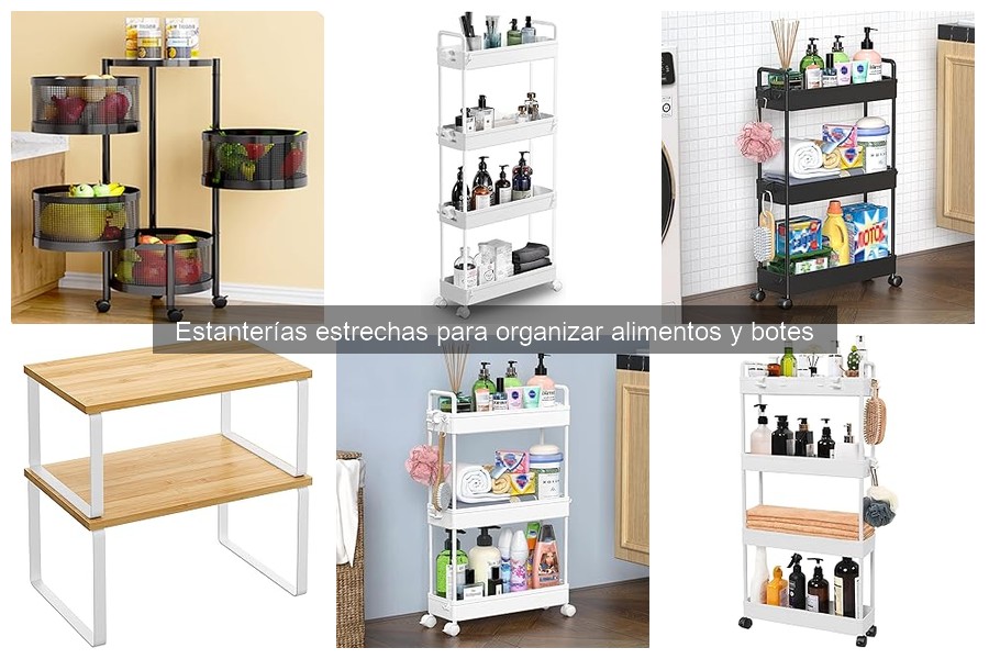 Errores comunes al usar estanterías estrechas para alimentos