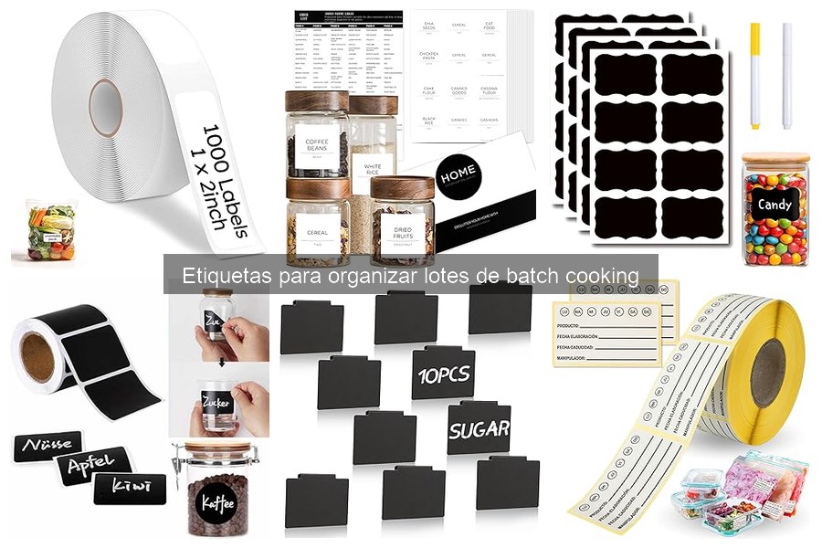 Errores comunes al usar etiquetas en el batch cooking