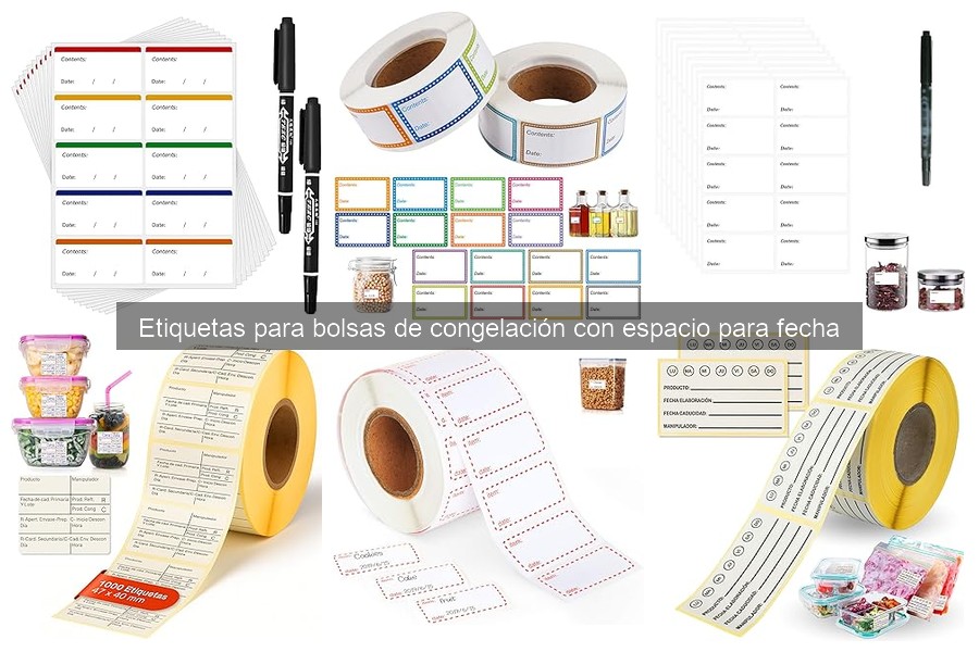 Errores comunes al usar etiquetas para bolsas de congelación