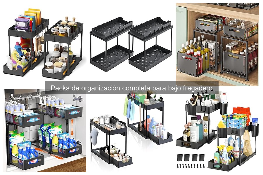 Errores comunes al usar packs de organización bajo fregadero