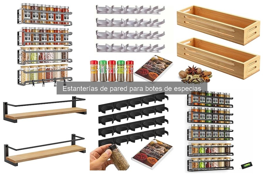 Estanterías de pared para especias: ¡dónde comprarlas baratas!
