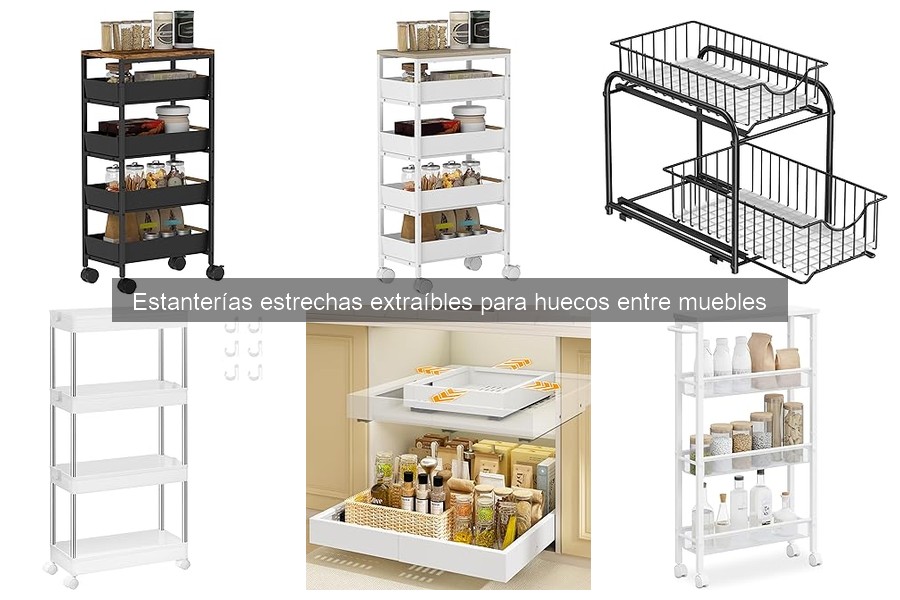 Estanterías estrechas extraíbles: ¿sirven para todas las cocinas?