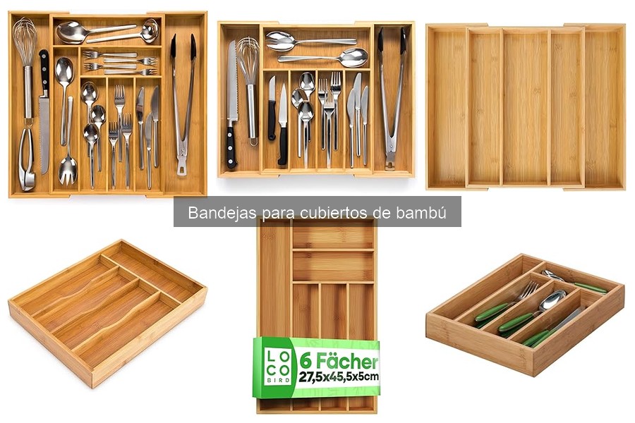 Estilos de bandejas para cubiertos de bambú que decoran tu cocina