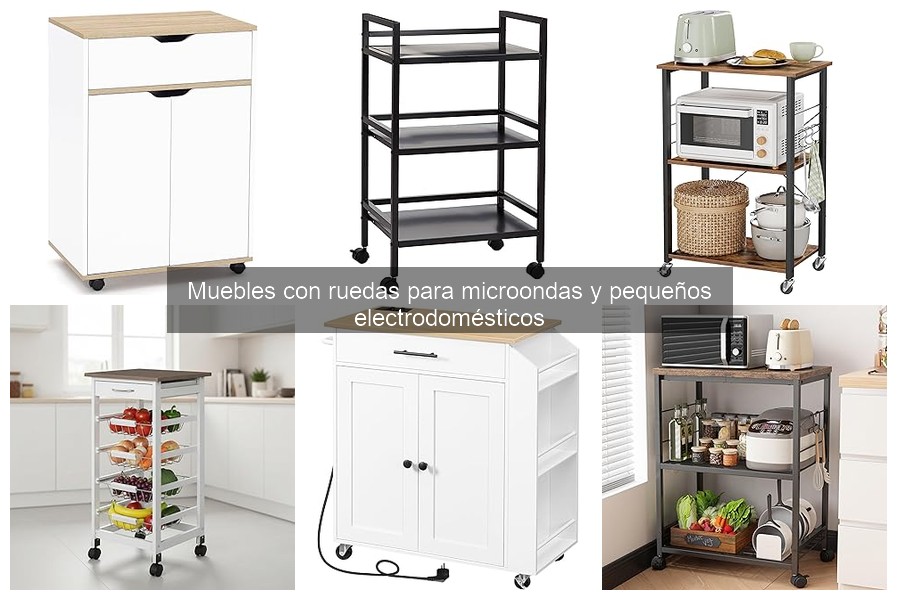 Estilos de muebles con ruedas para decorar tu cocina