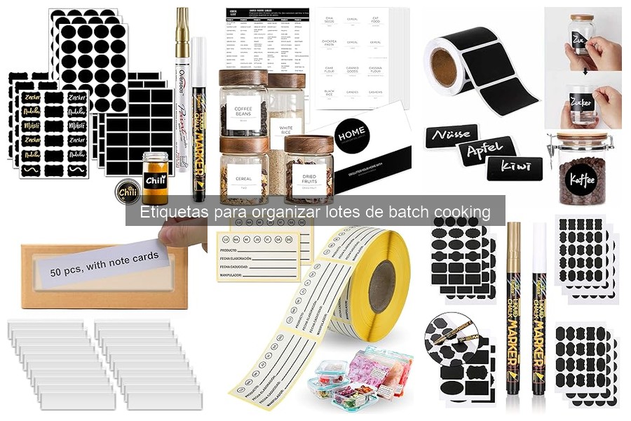 Etiquetas para Batch Cooking: Organización y Uso Eficiente