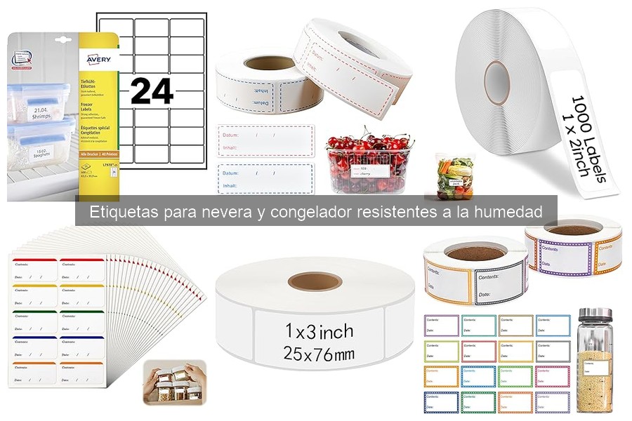 Etiquetas personalizables para nevera: ¡organiza tus alimentos!