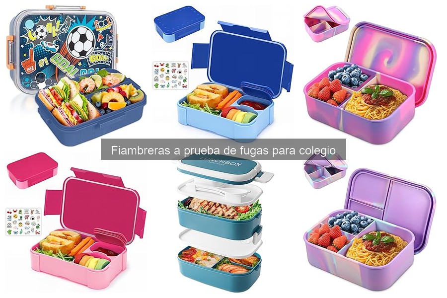 Fiambreras a prueba de fugas con compartimentos: ¿valen la pena?