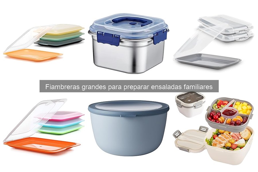 Fiambreras grandes para ensaladas familiares: guía y usos