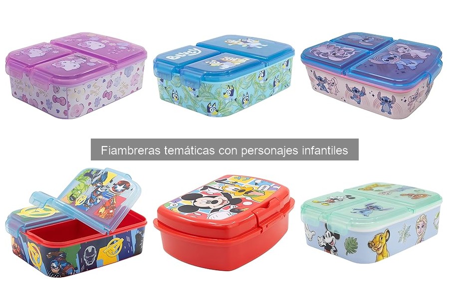 Fiambreras temáticas infantiles: diseño y popularidad