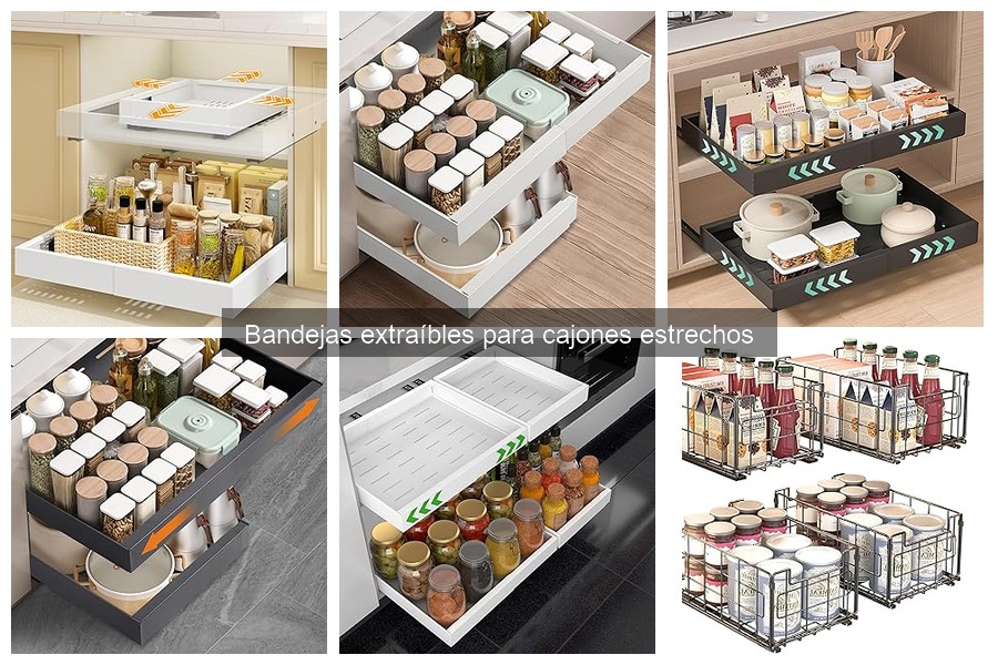 Guía de compra de bandejas extraíbles para cajones estrechos