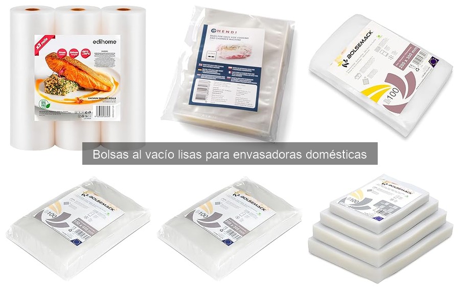 Guía de compra de bolsas al vacío lisas para envasadoras