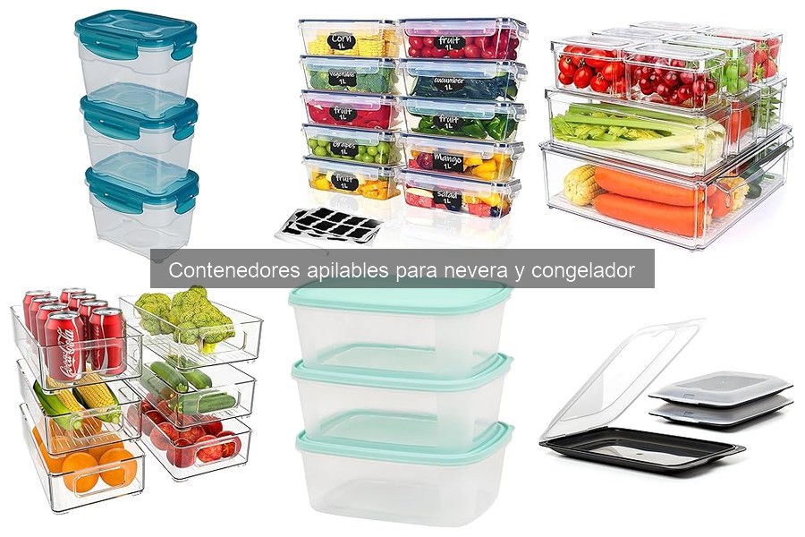 Guía de compra de contenedores apilables para nevera y congelador