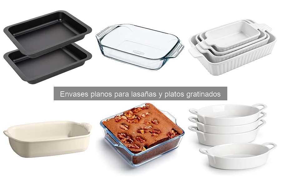Guía de compra de envases planos para lasañas