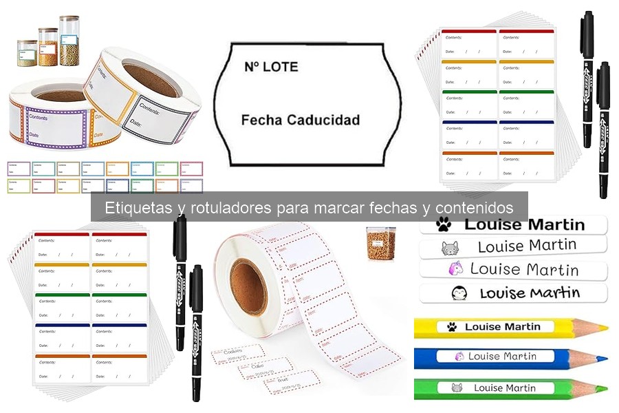 Guía de compra de etiquetas y rotuladores para cocina