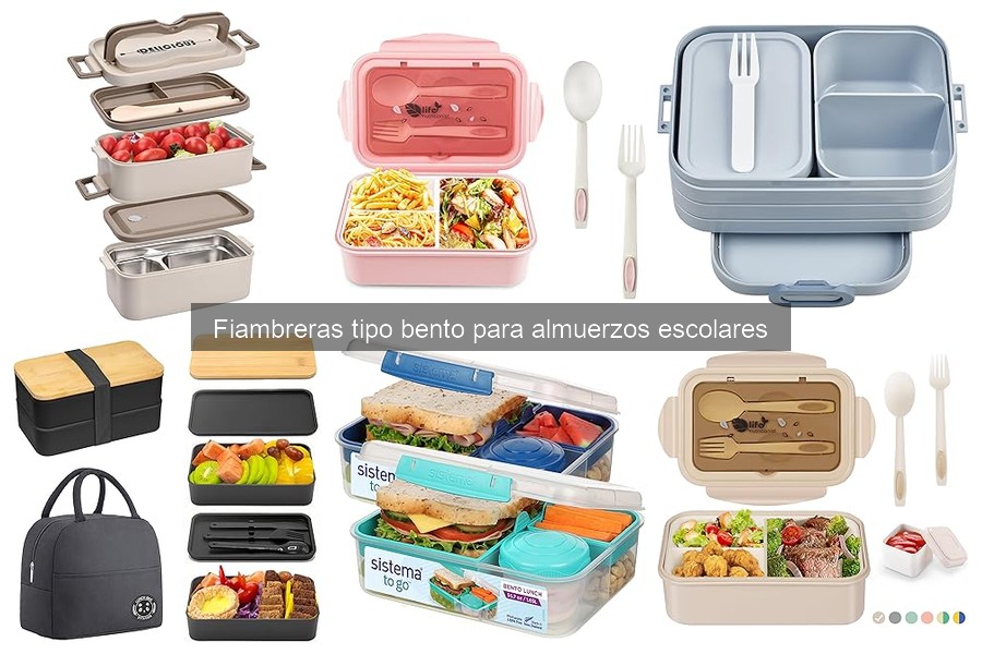 Guía de compra de fiambreras tipo bento para almuerzos
