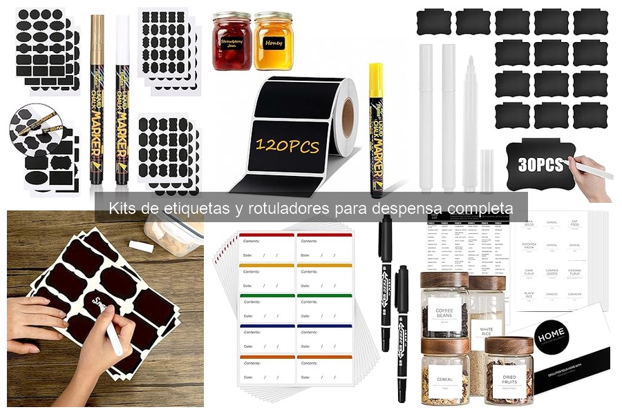Guía de compra de kits de etiquetas y rotuladores para despensa
