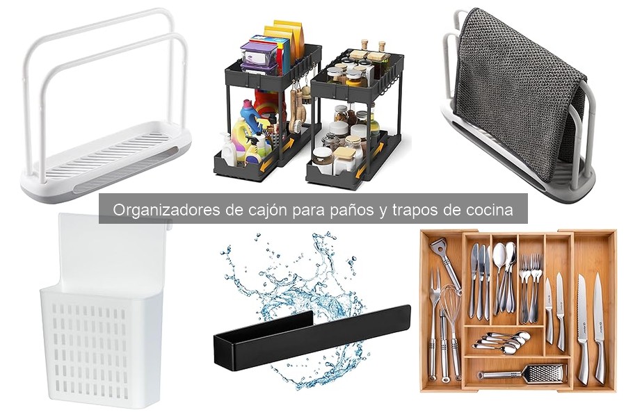 Guía de compra de organizadores de cajón para trapos de cocina
