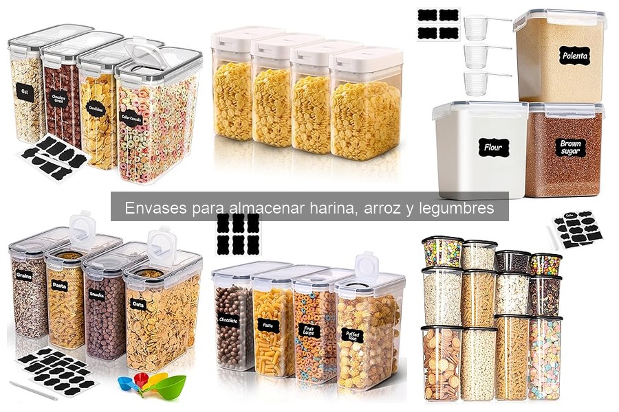 Guía de compra: envases para almacenar harina y arroz