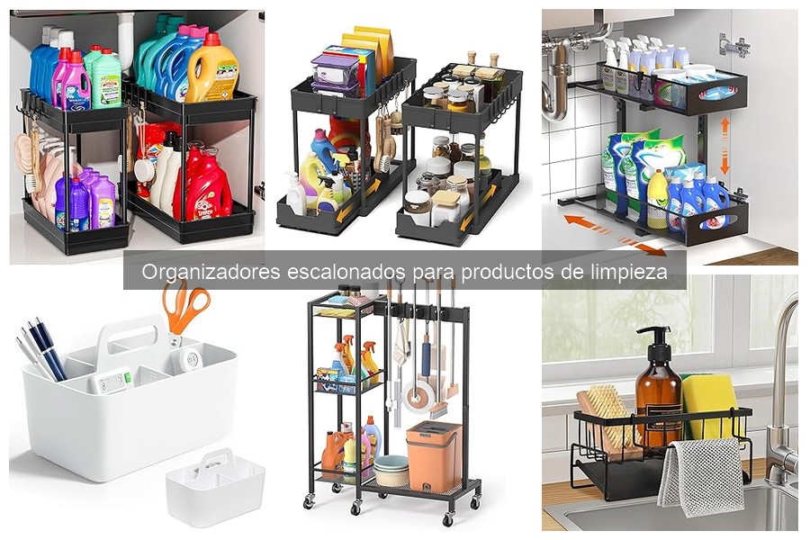 Guía de compra: Organizadores escalonados para limpieza