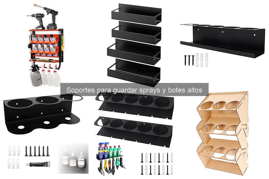 Guía de compra para soportes de sprays y botes altos